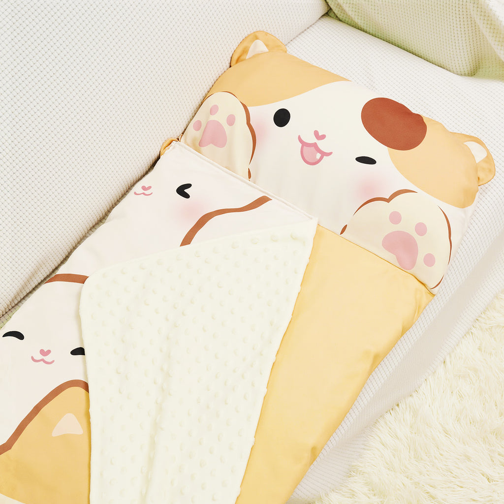 Calico cat cartoon pattern soft cotton children's sleeping mat