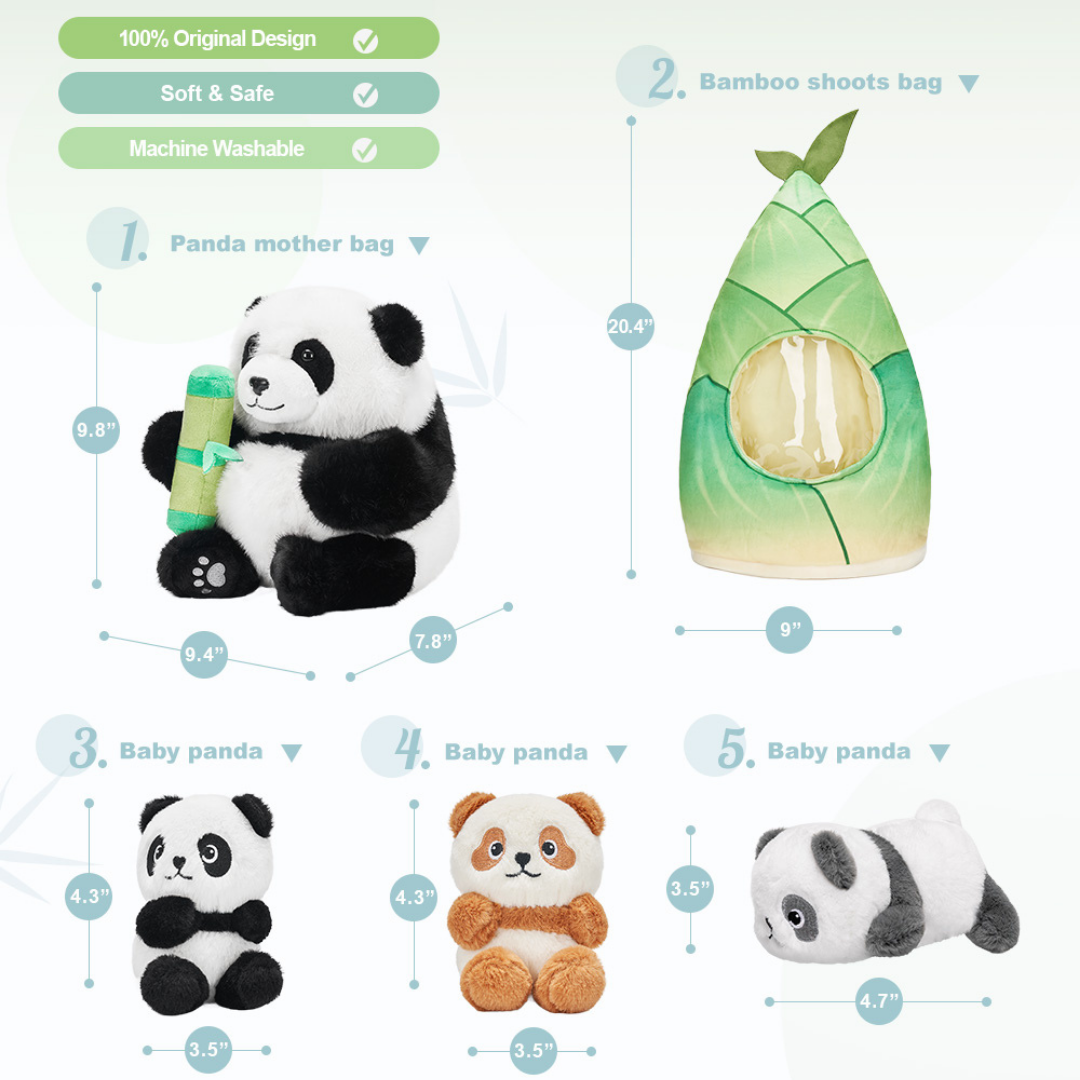 Plush Stuffed Animal Family Toy Set -  11 Themes