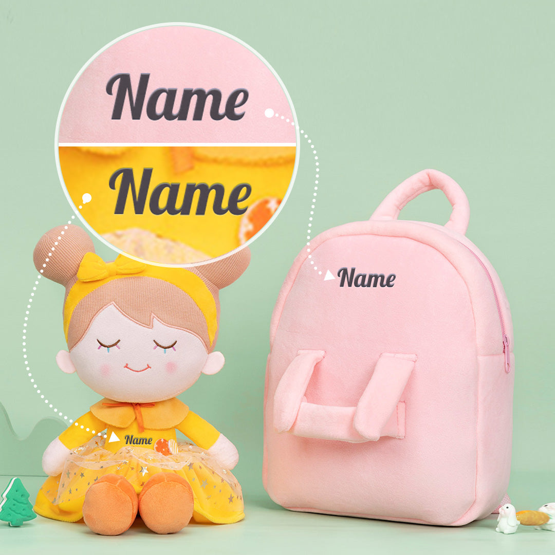 Personalized Yellow Plush Doll
