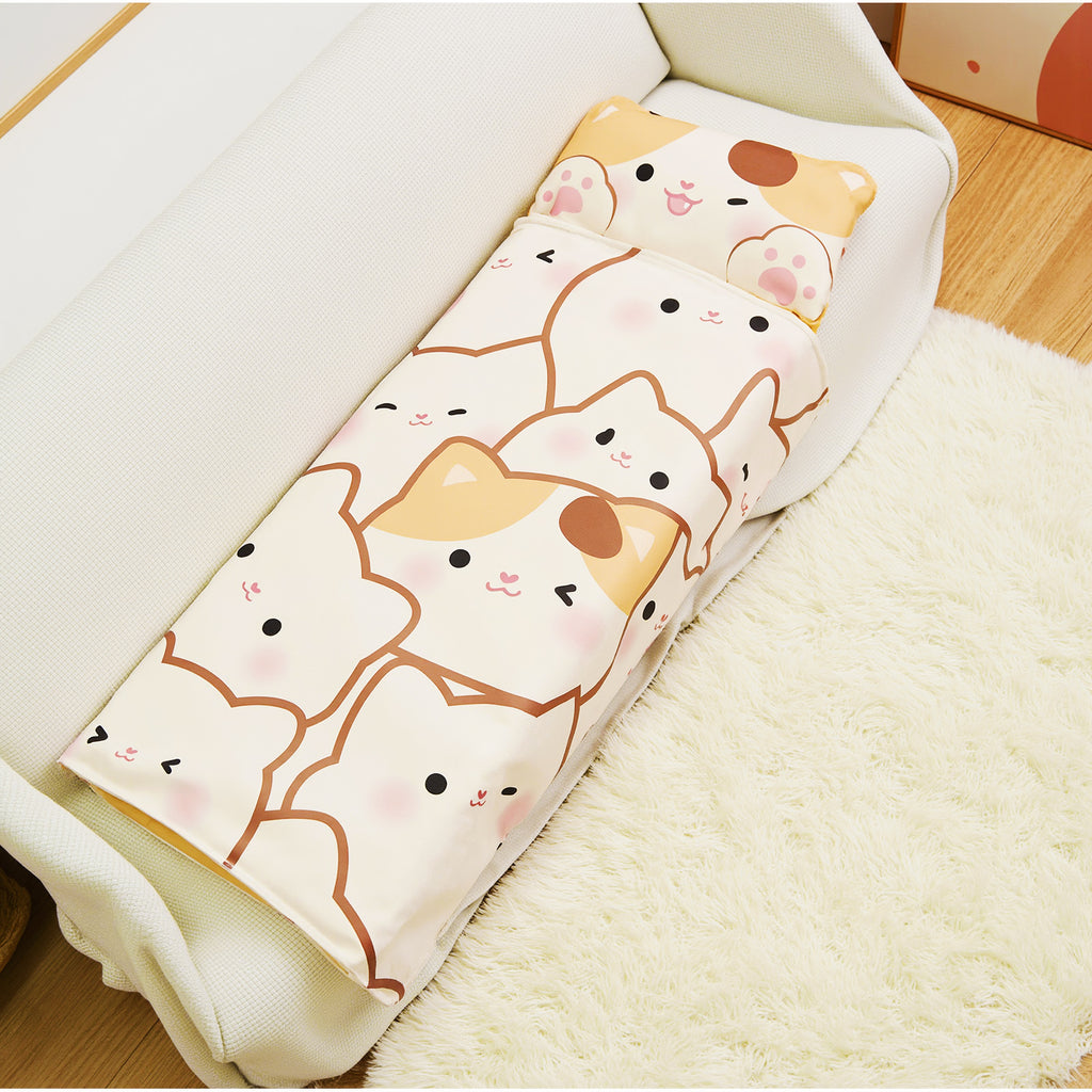 Calico cat cartoon pattern soft cotton children's sleeping mat