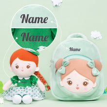 Load image into Gallery viewer, Personalized St Patrick&#39;s Day Gifts Green Clover Plush Doll