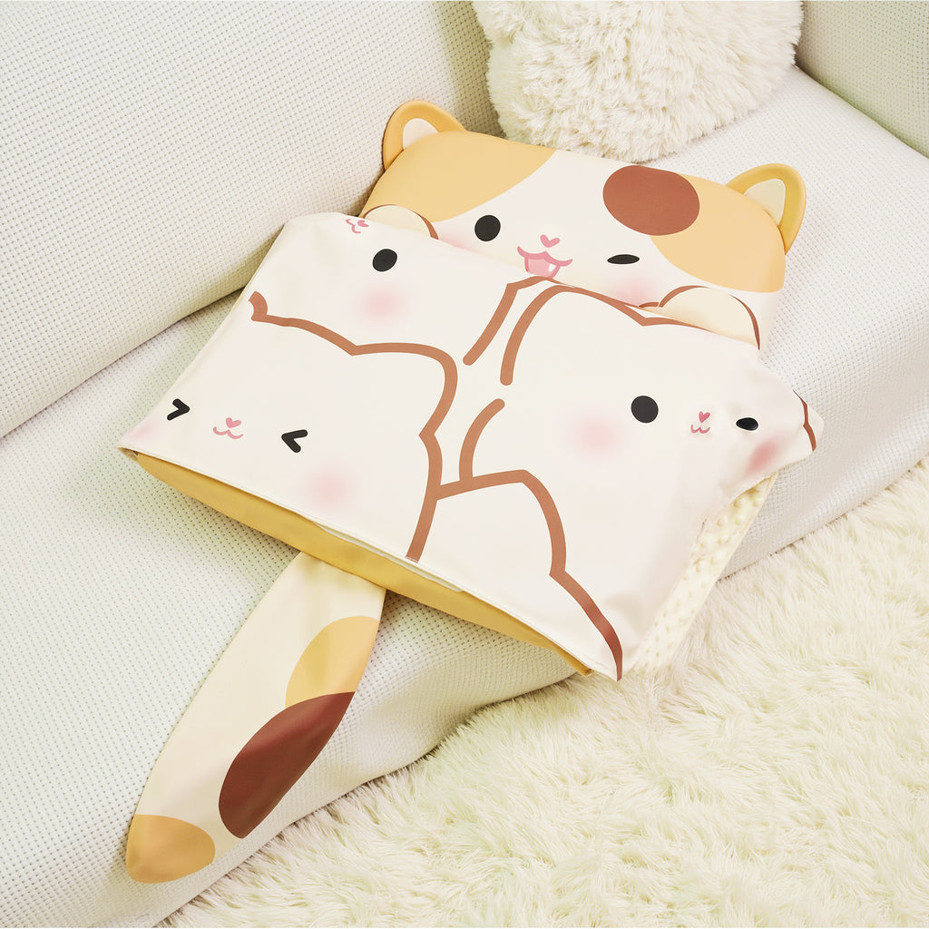 Calico cat cartoon pattern soft cotton children's sleeping mat