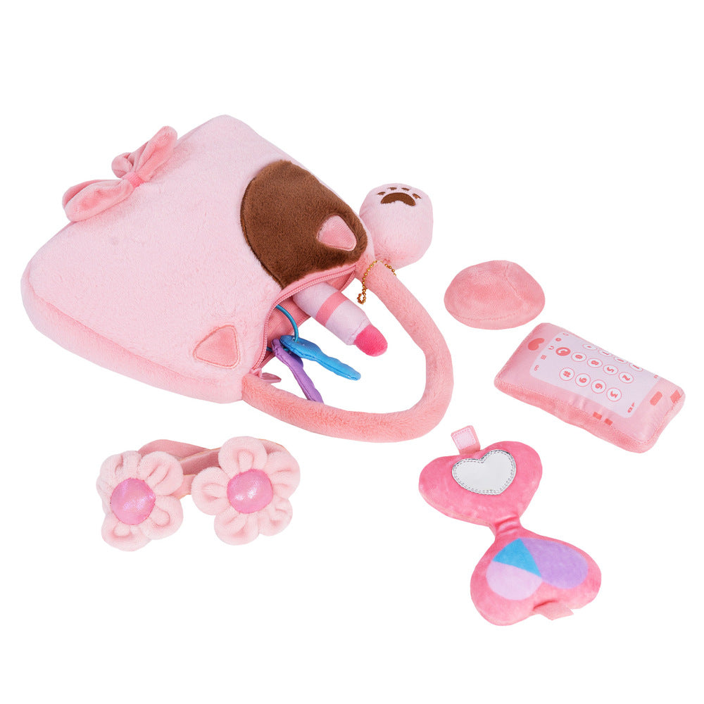 Personalized Baby's First Purse Plush Playset Sound Toy Gift Set