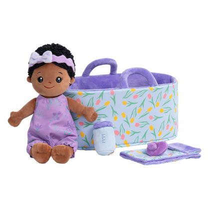 Personalized Dress-up Plush Mini Baby Girl Doll Gift Set