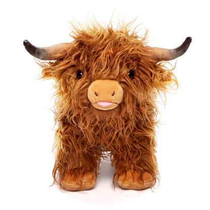 Scottish Highland Cow Cattle Stuffed Animal with 4 Calves