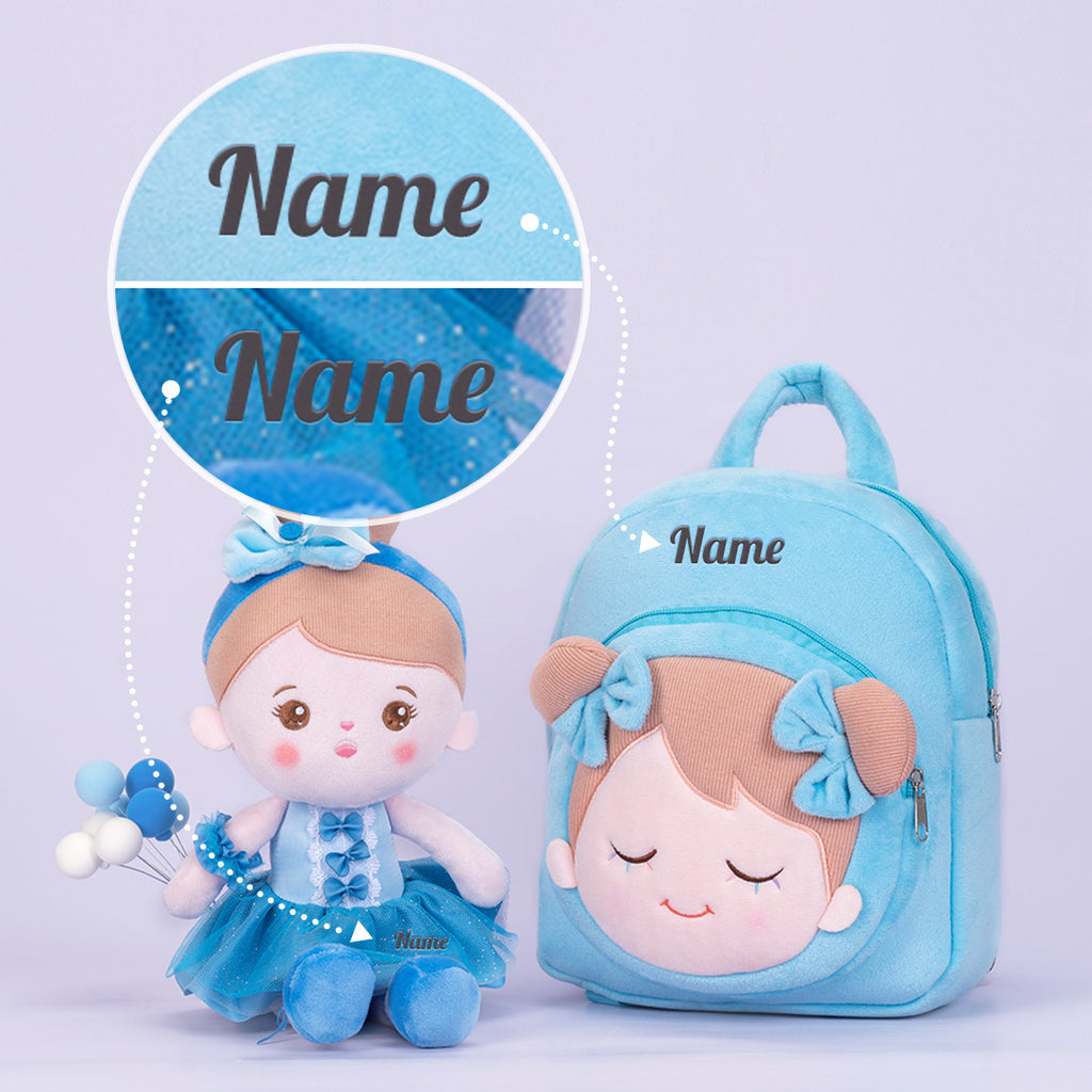 Personalized Blue Ballet Doll