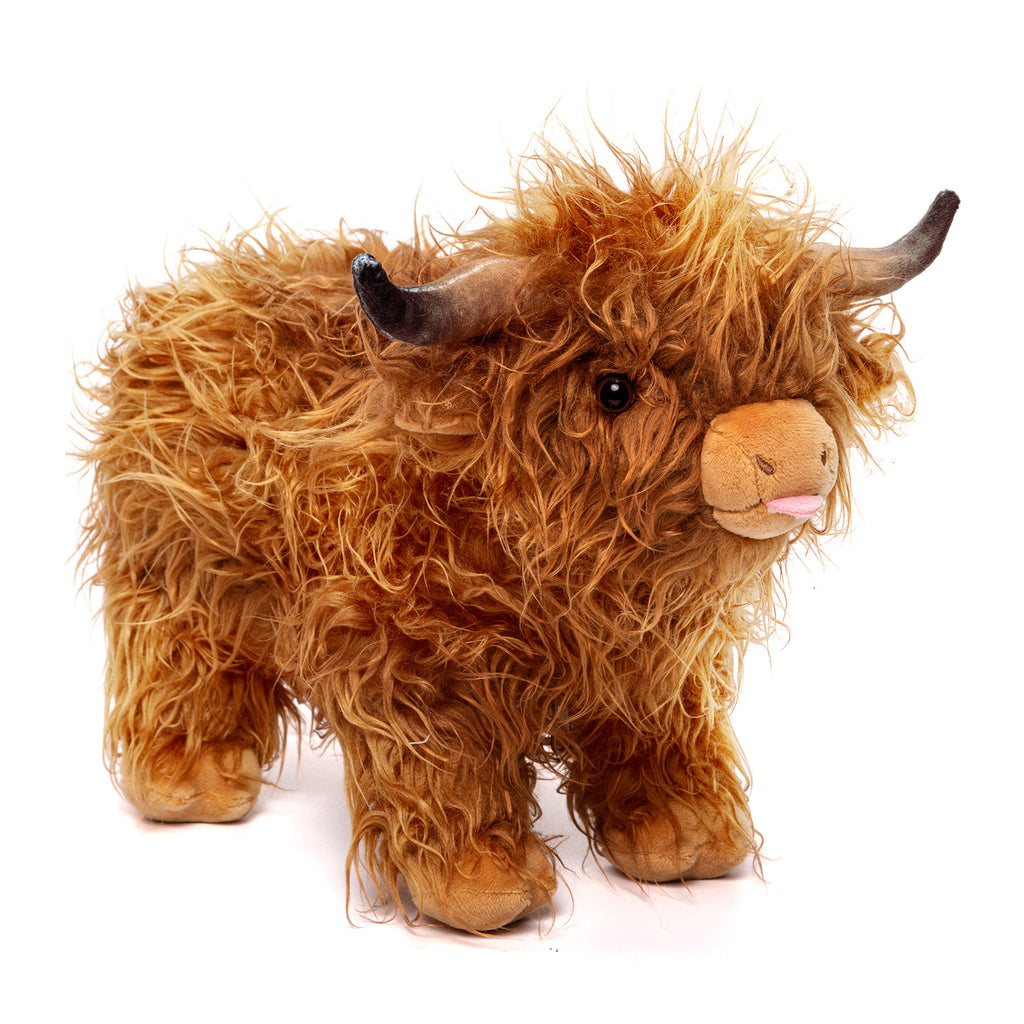 Ouozzz Scottish Highland Cow Cattle Stuffed Animals with 4 Babies Highland Cattle Inside Tummy Highland Cattle Plush for Toddlers and Adults Alike GB.ouozzzshop