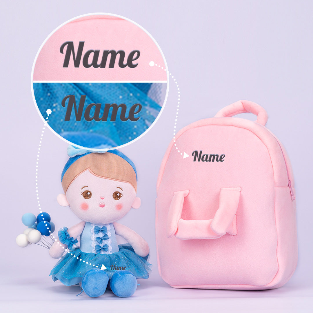Personalized Blue Ballet Doll