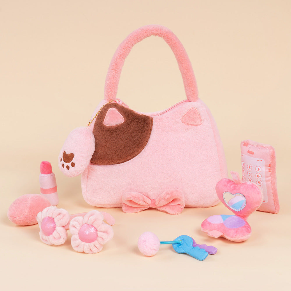 Personalized Baby's First Purse Plush Playset Sound Toy Gift Set