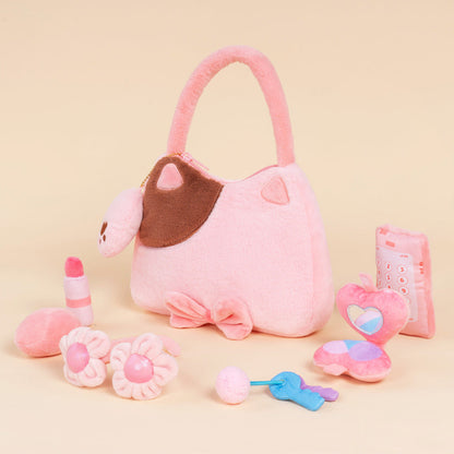 Personalized Baby's First Purse Plush Playset Sensory Toy Gift Set