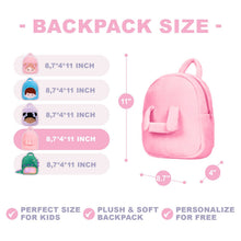 Load image into Gallery viewer, Personalized Plush Bag Backpack - 25 Styles