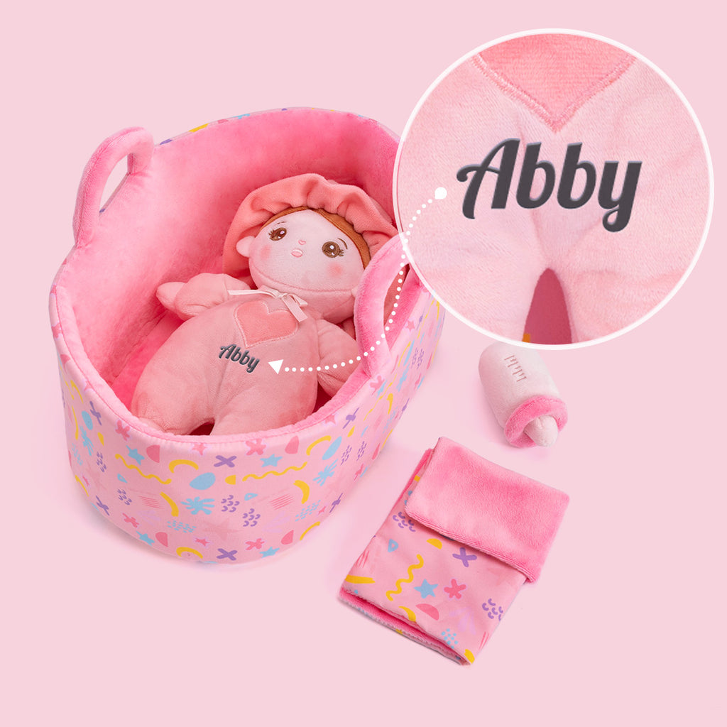 Personalized 10 Inch Plush Doll + Optional 15 Inch Doll or Backpack