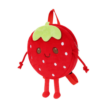 Personalized Strawberry Plush Backpack