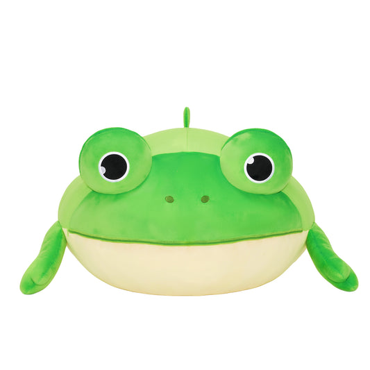 Frog Shaped Toy Storage Bag with Tongue Sticking Out Play Mat