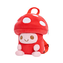 Load image into Gallery viewer, Personalized Red Mushroom Plush Backpack