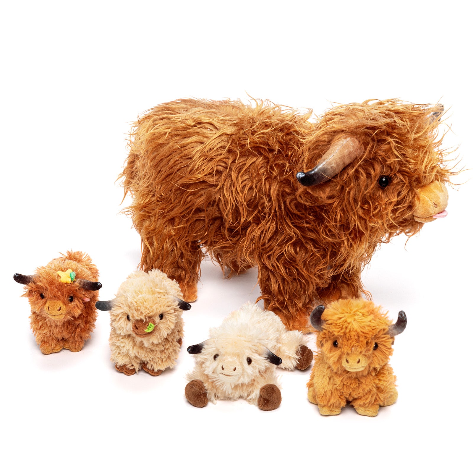 Scottish Highland Hairy Cow Teddy, Cattle Plush Stuffed Animal Cuddly ...
