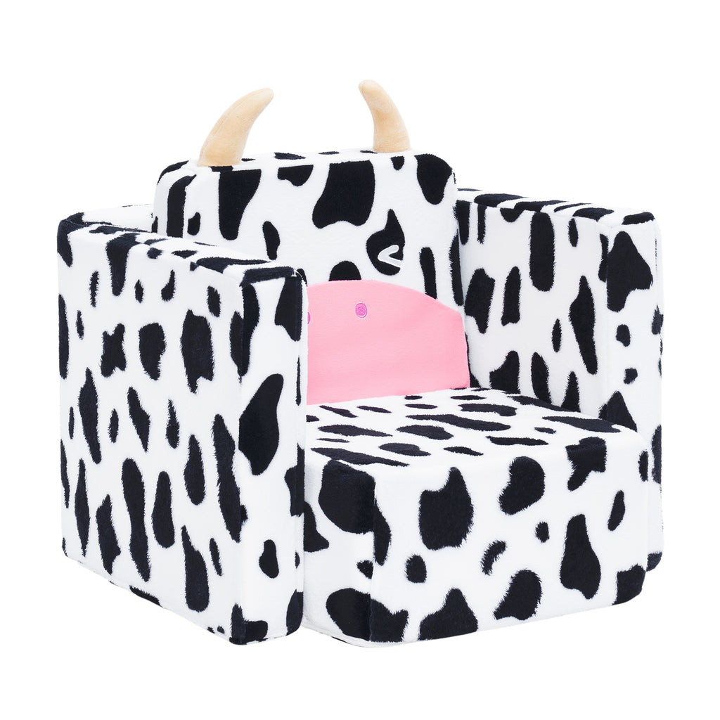 2 In 1 Cute Animal Cow Children Sofa