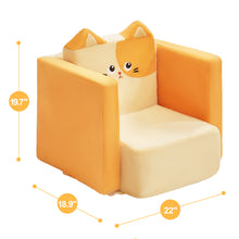 Load image into Gallery viewer, 2 in 1 Cute Animal Cat Children Sofa