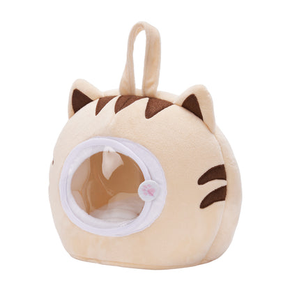 Personalized Plush Cat Nest Toy Set with 5 Stuffed Kittens