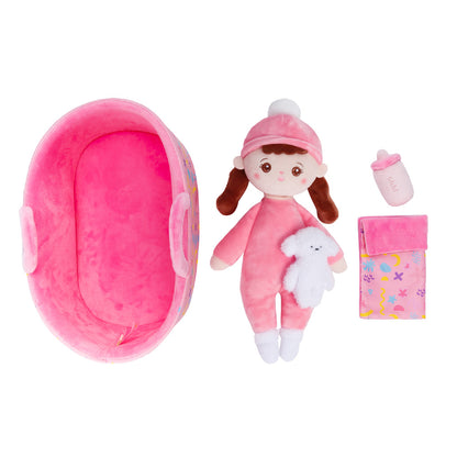 Personalized Plush Mini Baby Braid Girl Doll & Gift Set