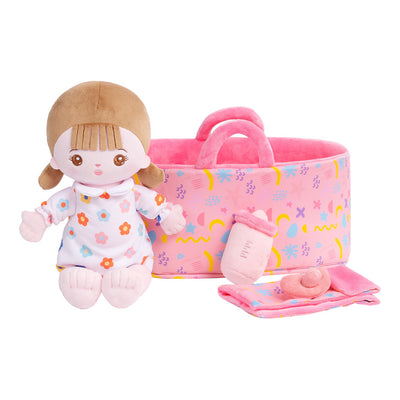 Personalized Dress-up Plush Mini Baby Girl Doll Gift Set