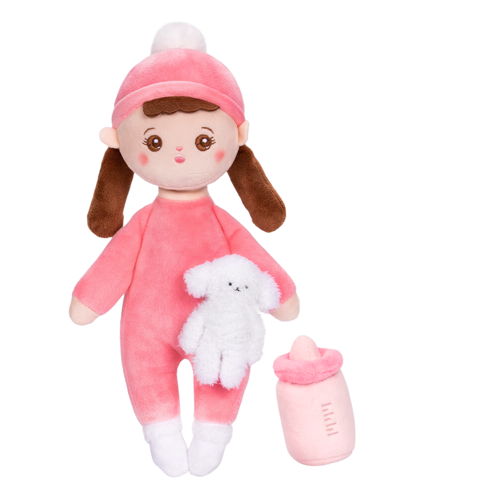 Personalized Plush Mini Baby Braid Girl Doll & Gift Set