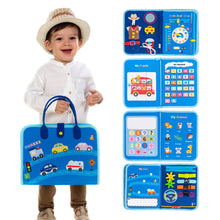 Load image into Gallery viewer, Personalized Toddler Busy Board Plush Montessori Toy for Toddlers