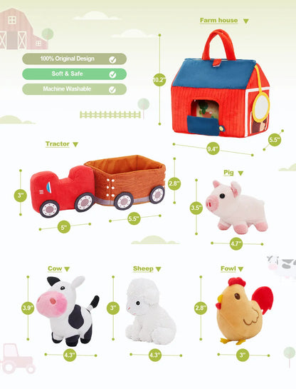 Personalized Plush Playset Sensory Toy Kit - 9 Themes
