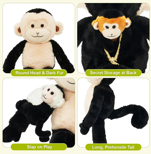 Plush Stuffed Animal Family Toy Set -  14 Themes