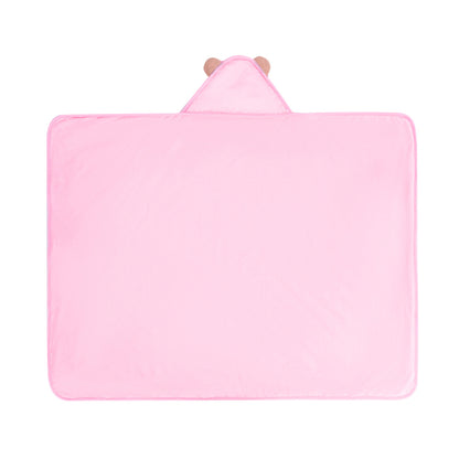 Personalized Ultra-soft Baby Hooded Blanket for Blue Eyes Baby