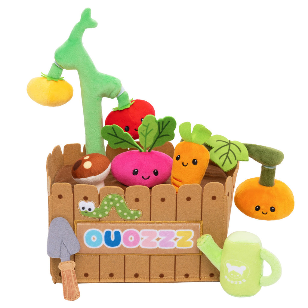 Personalized Baby's First Vegetable Garden Plush Playset Toy Gift Set