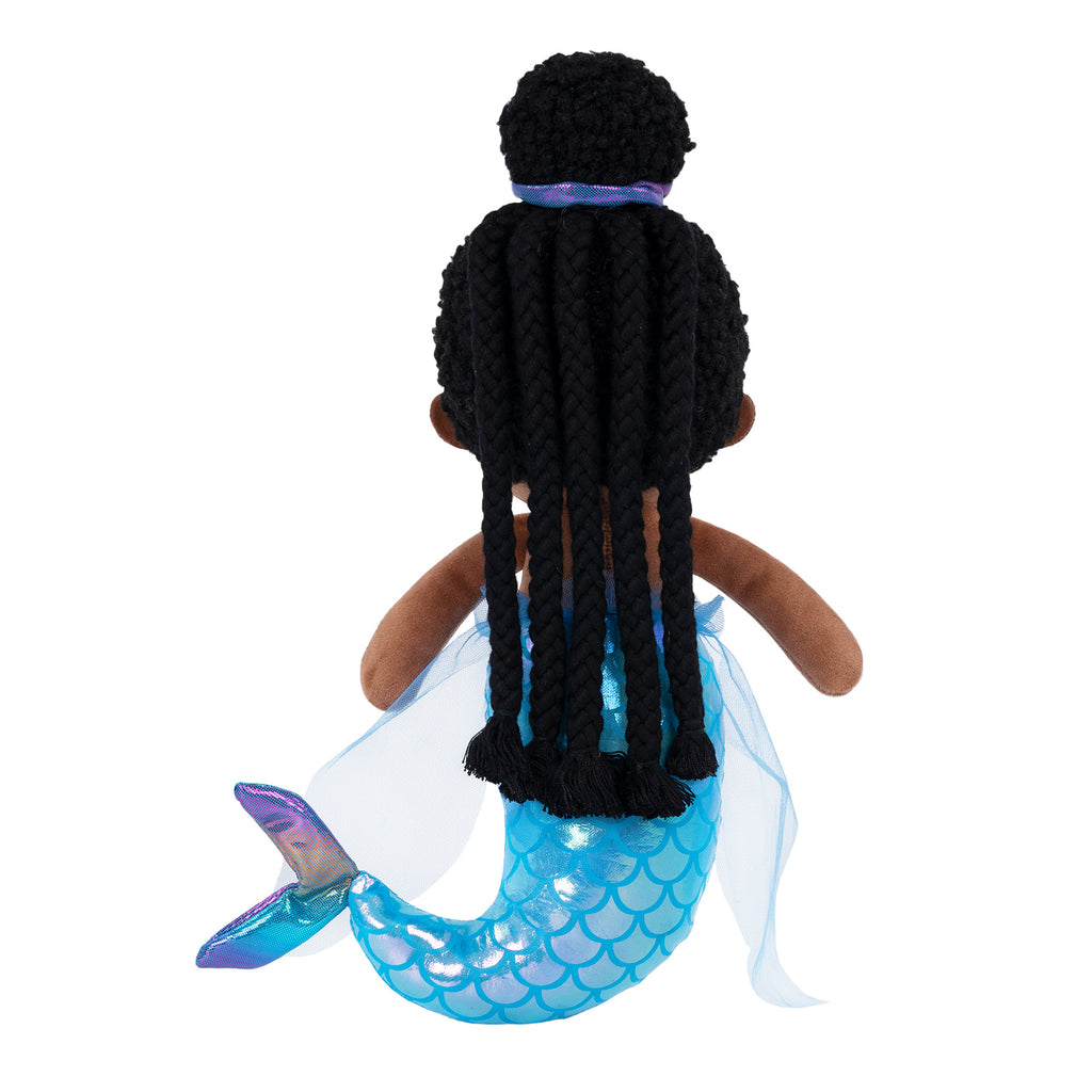 Personalized 15 Inch Mermaid Plush Girl Doll - Blue