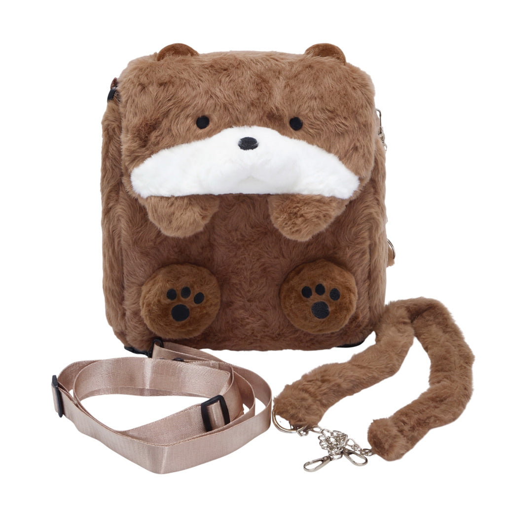 Kawaii Sea Otter Soft Bag, Convertible Backpack to Shoulder Bag