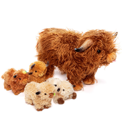 Plush Stuffed Animal Family Toy Set -  11 Themes