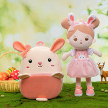 Load image into Gallery viewer, Personalized Abby Bunny Doll + Backpack