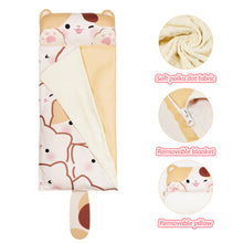 Load image into Gallery viewer, Calico cat cartoon pattern soft cotton children&#39;s sleeping mat