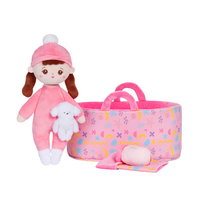 Personalized Plush Mini Baby Braid Girl Doll & Gift Set