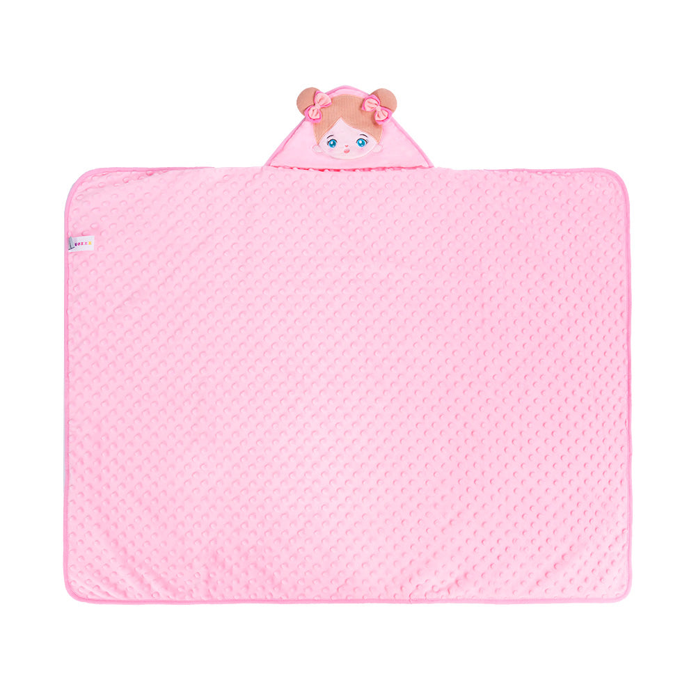 Personalized Ultra-soft Baby Hooded Blanket for Blue Eyes Baby