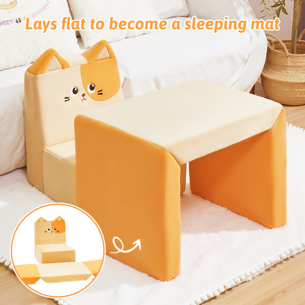 2 in 1 Cute Animal Cat Children Sofa