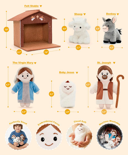Personalized Plush Playset Sensory Toy Kit - 9 Themes