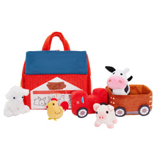 Load image into Gallery viewer, Personalised Baby&#39;s First Animal Farm Plush Toy Set