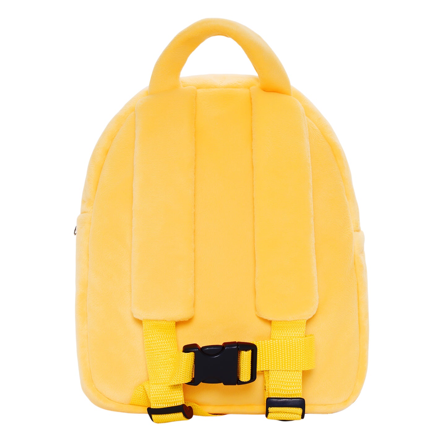 Personalized Yellow Open Eyes Plush Baby Girl Backpack
