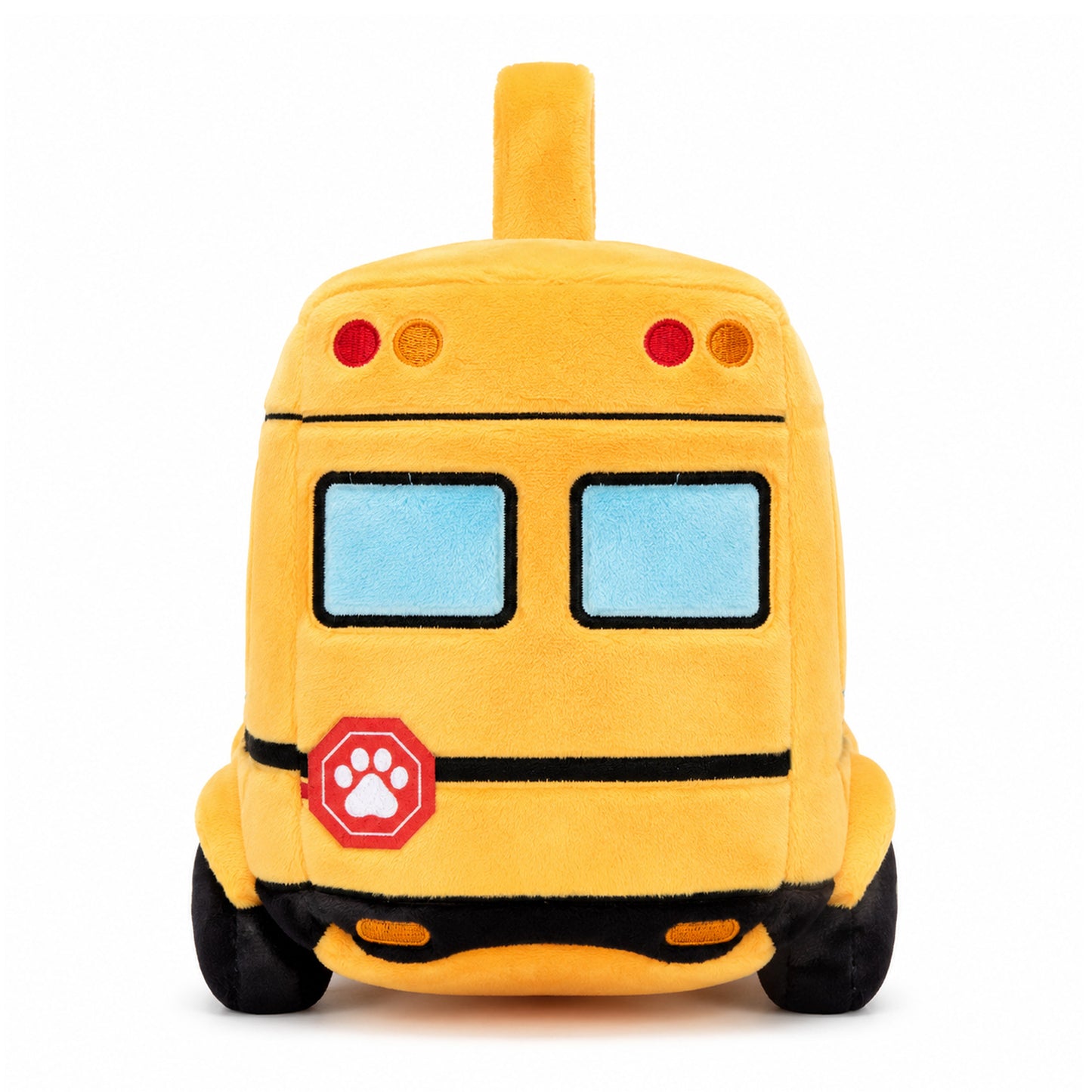 Personalised Plush Golden Retriever Puppy School Bus Playset (5-Piece Set)