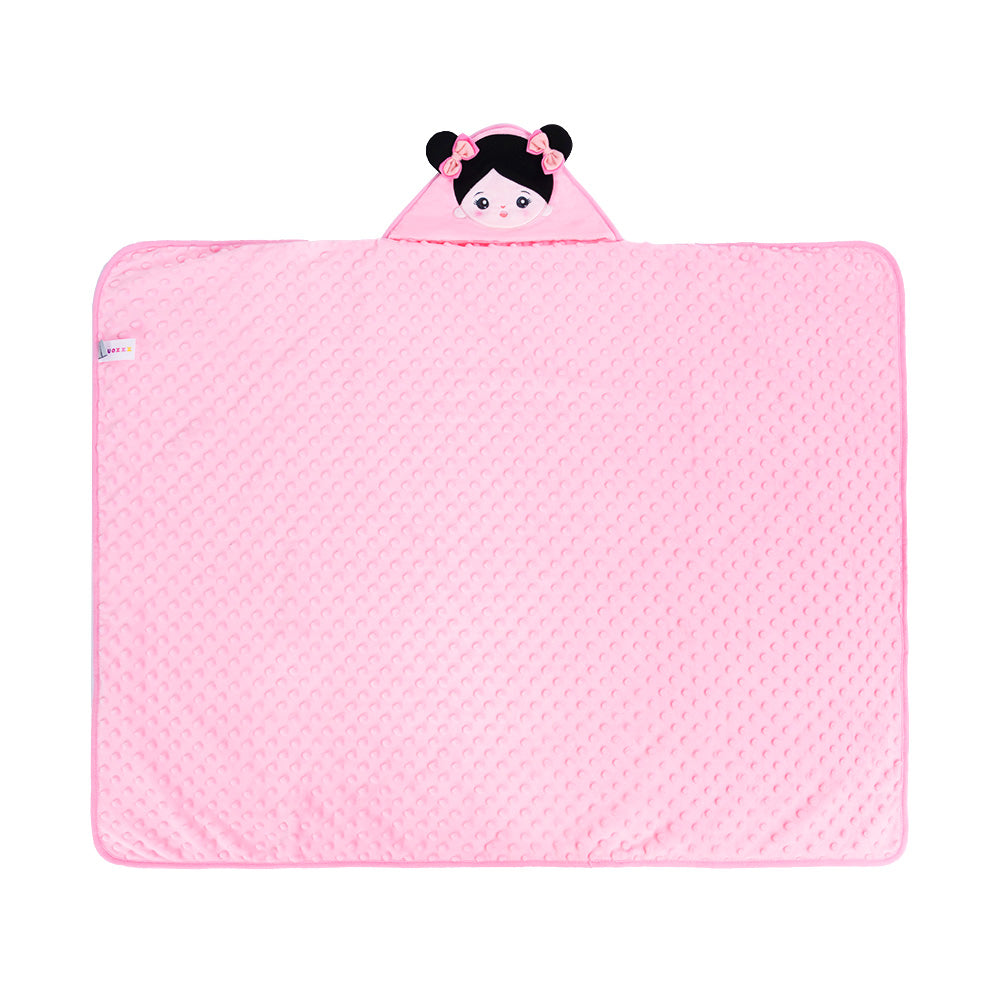 Personalized Ultra-soft Baby Hooded Blanket for Black Hair Baby