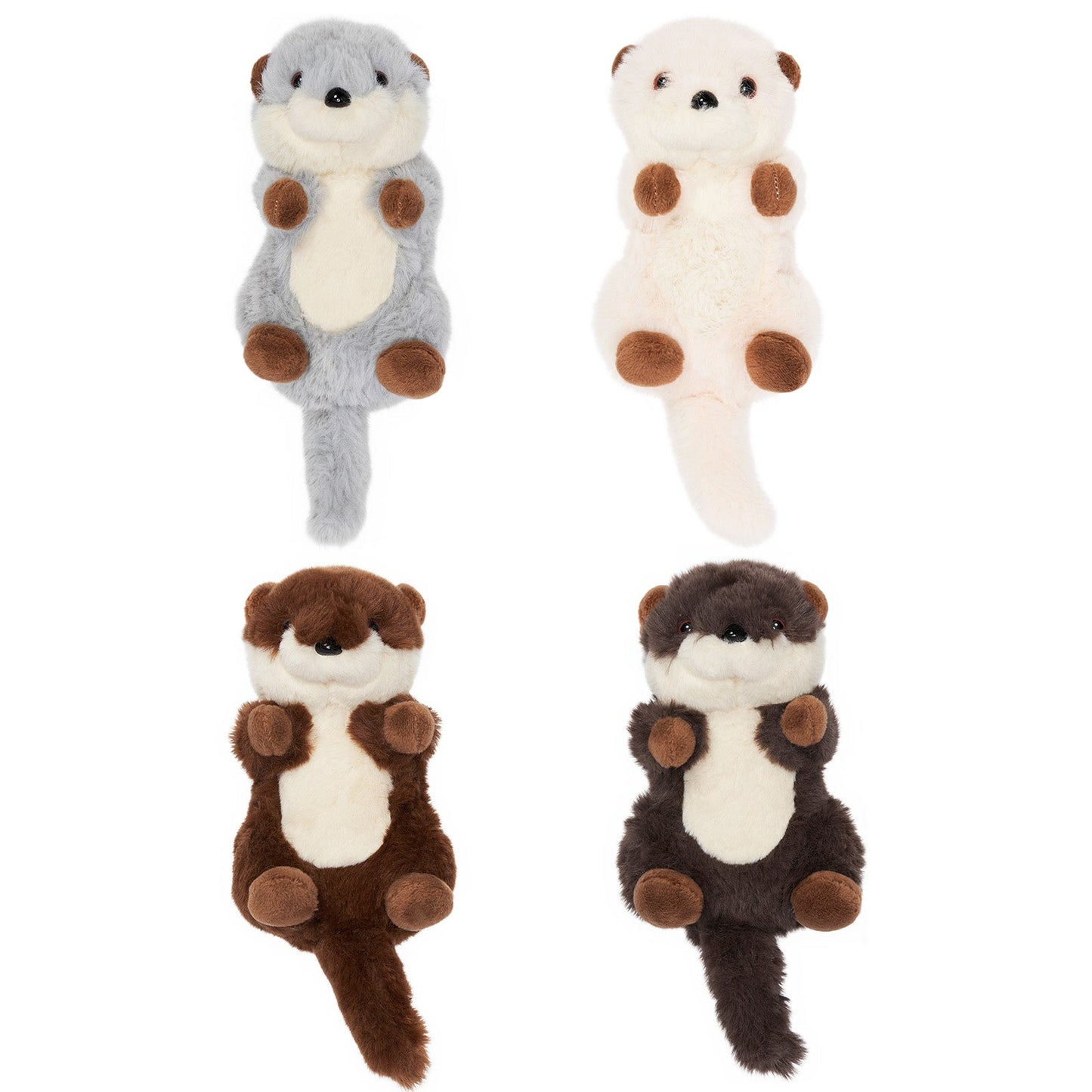 Otter Plush Stuffed Animal with 4 Babies