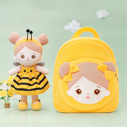 Personalized Yellow Bee Plush Baby Girl Doll