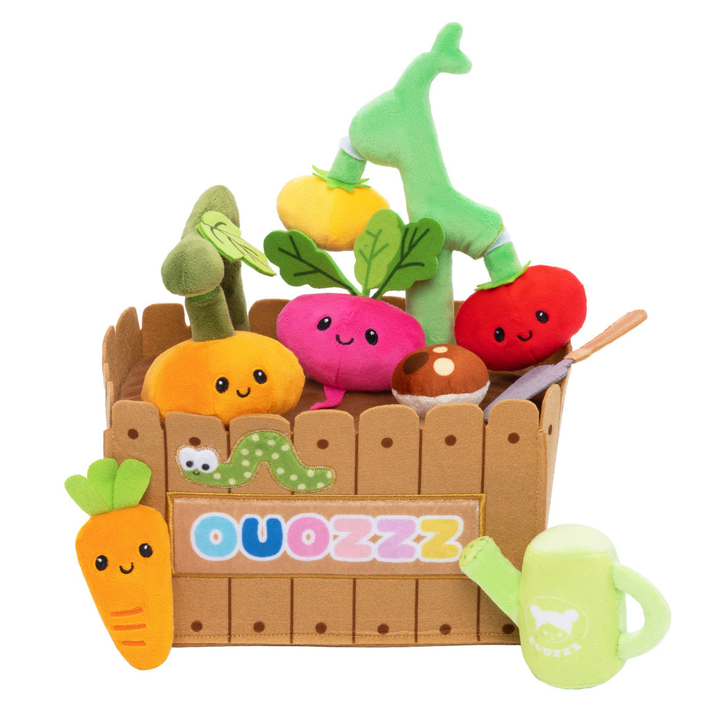 Personalized Baby's First Vegetable Garden Plush Playset Toy Gift Set