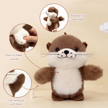 Load image into Gallery viewer, Kawaii Sea Otter Soft Bag, Convertible Backpack to Shoulder Bag