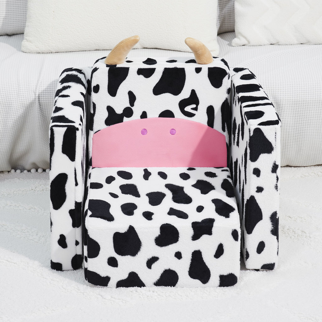 2 In 1 Cute Animal Cow Children Sofa