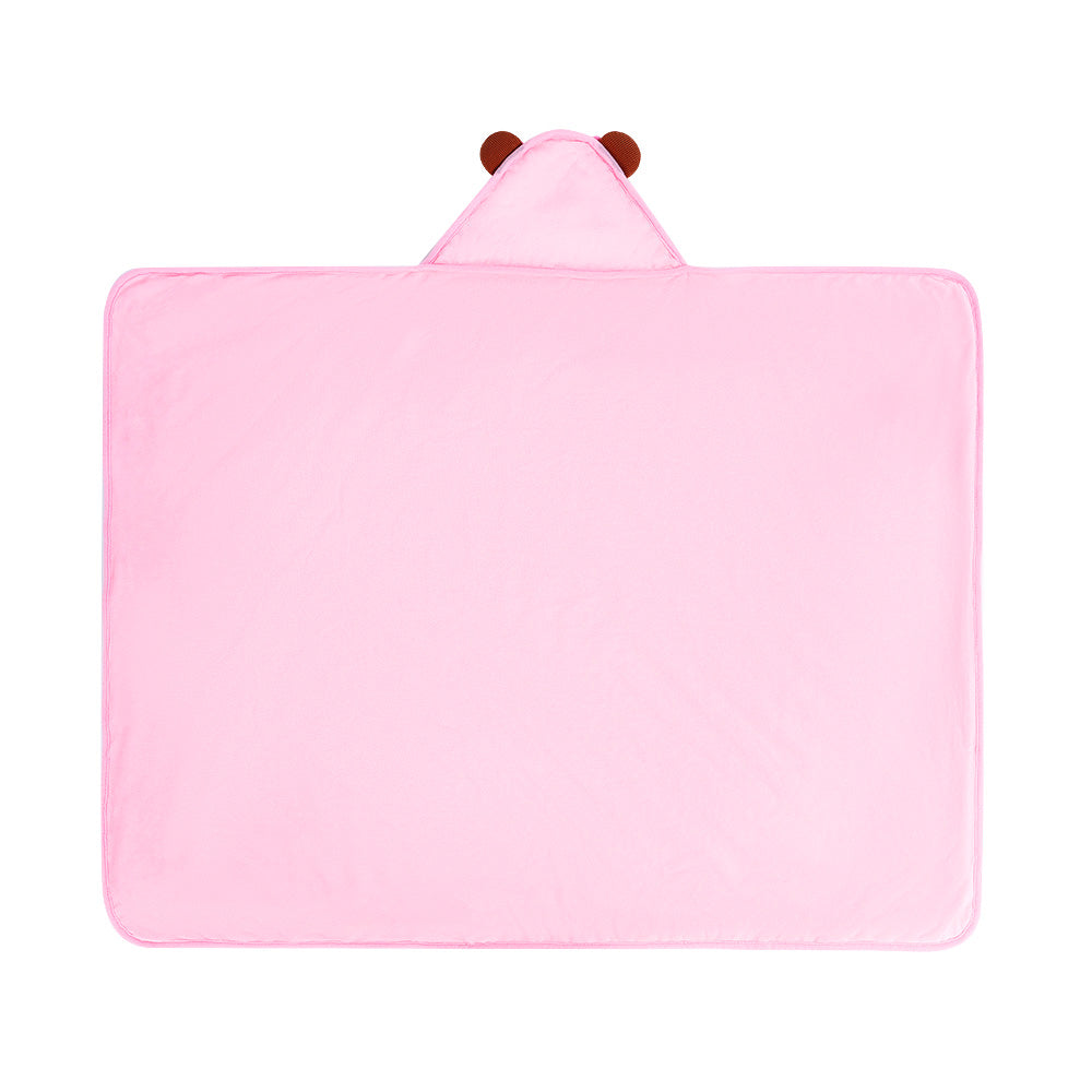 Personalized Ultra-soft Baby Hooded Blanket for Brown Skin Tone Baby